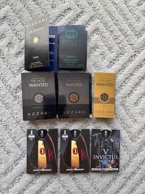 Assorted Designer Mini Cologne Set - Black, Gold, Green